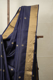 Navy Blue Soft Silk Saree - SRNBSSS398