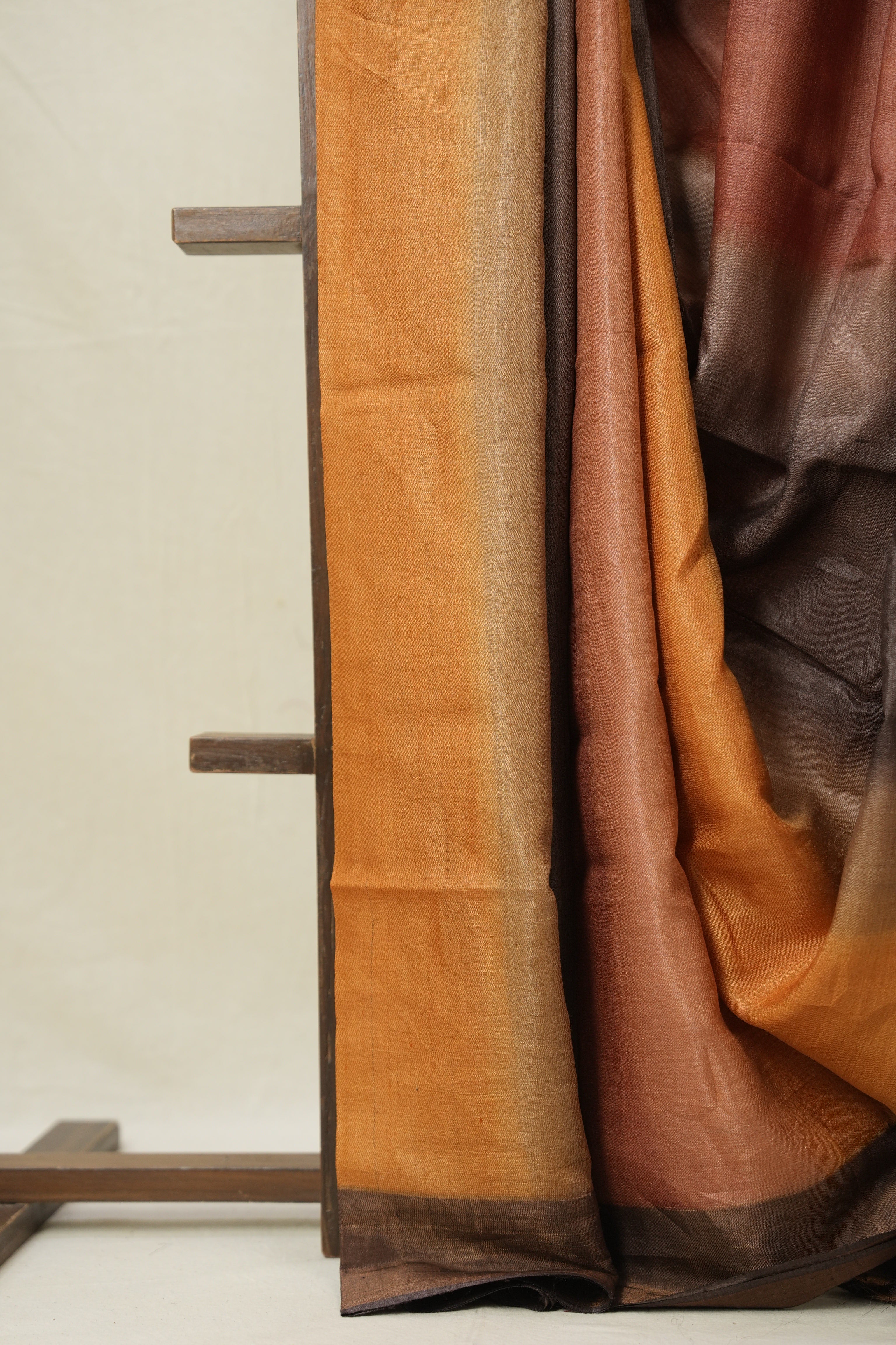 Multicolour Tussar Silk Saree - SRMTSS1786