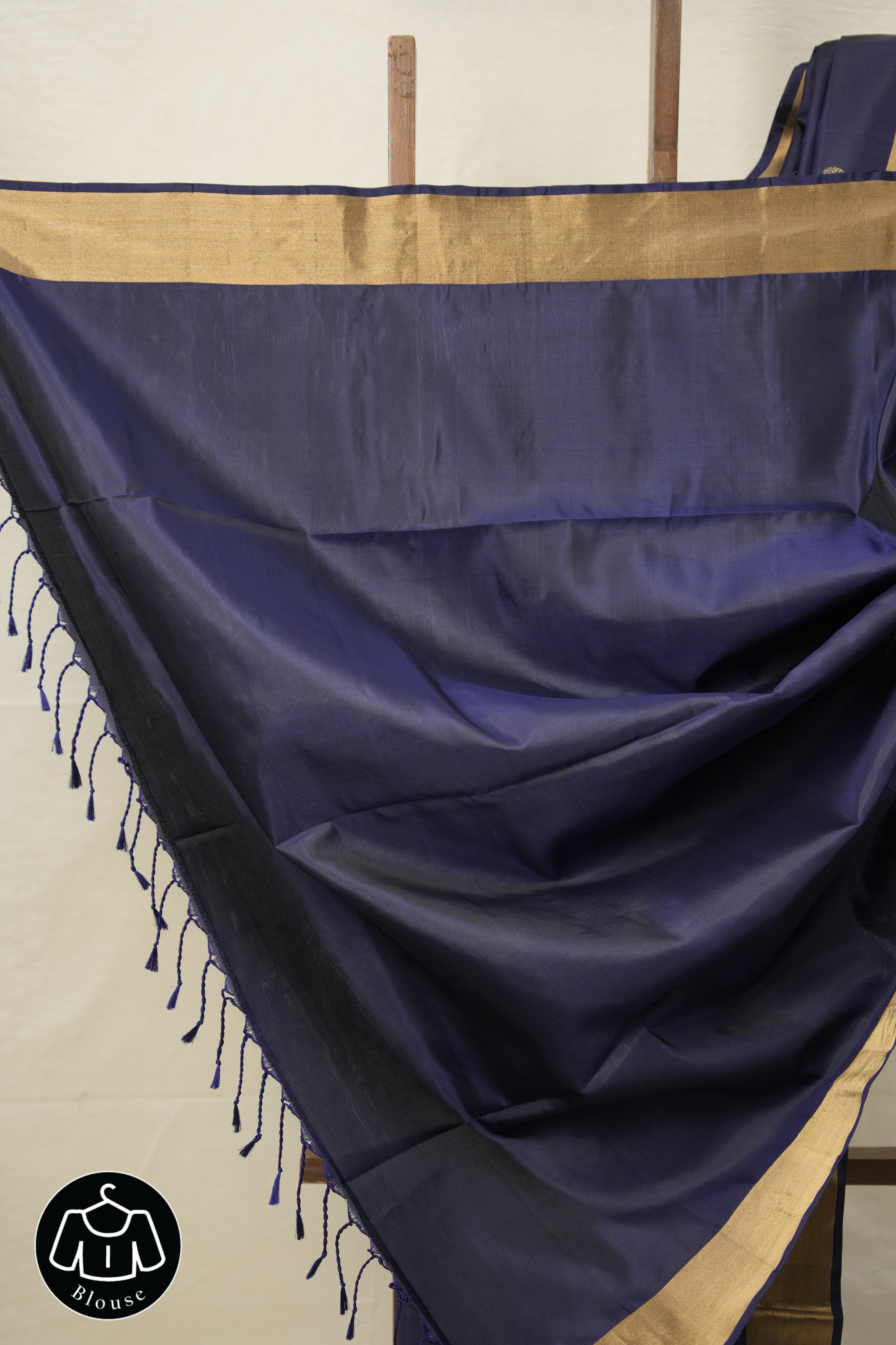 Navy Blue Soft Silk Saree - SRNBSSS398