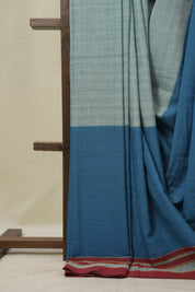 Powder Blue Cotton Ilkal Saree - SRPBCIS947
