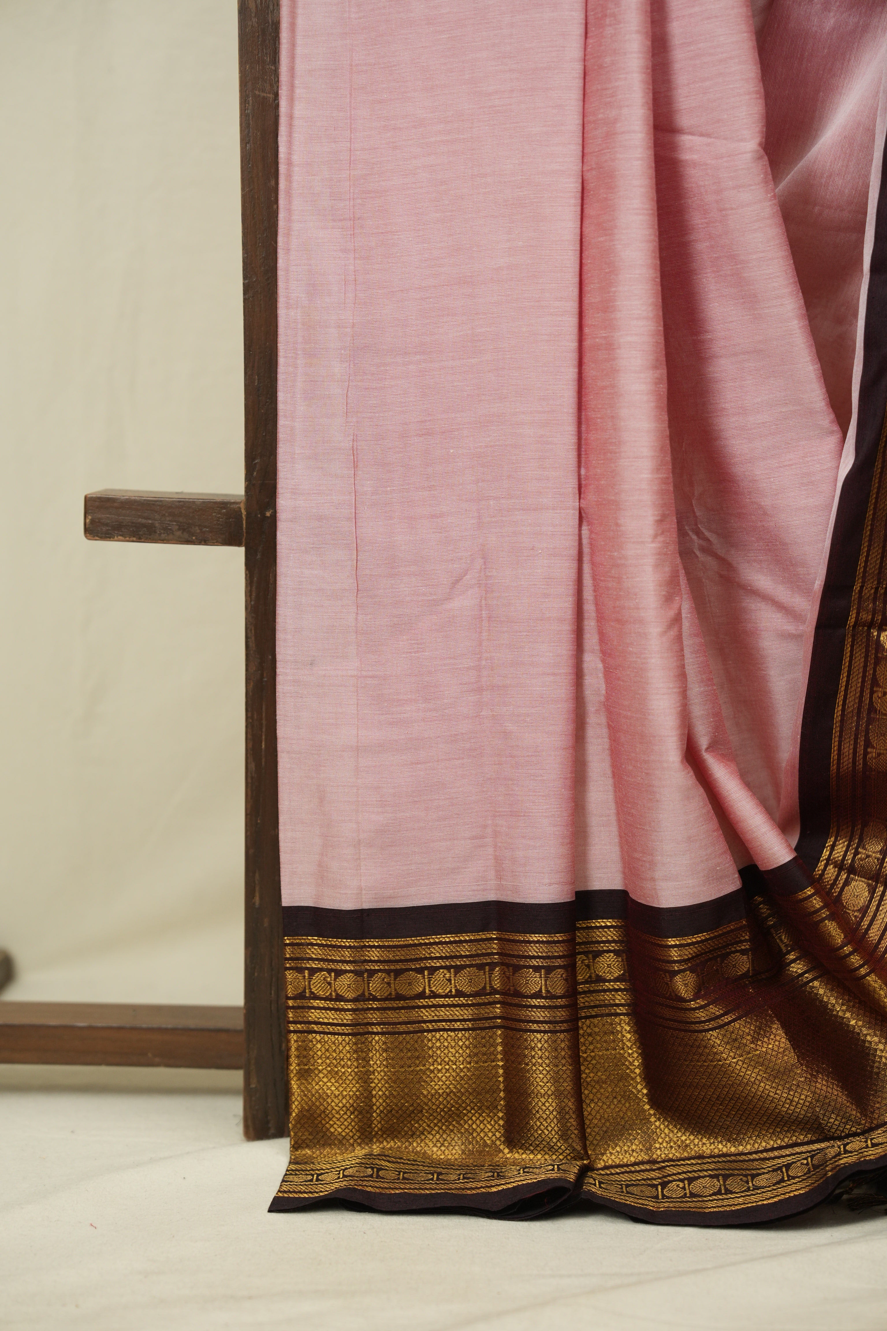 Mauve Narayan Peth Cotton Saree - SRMNPCS66