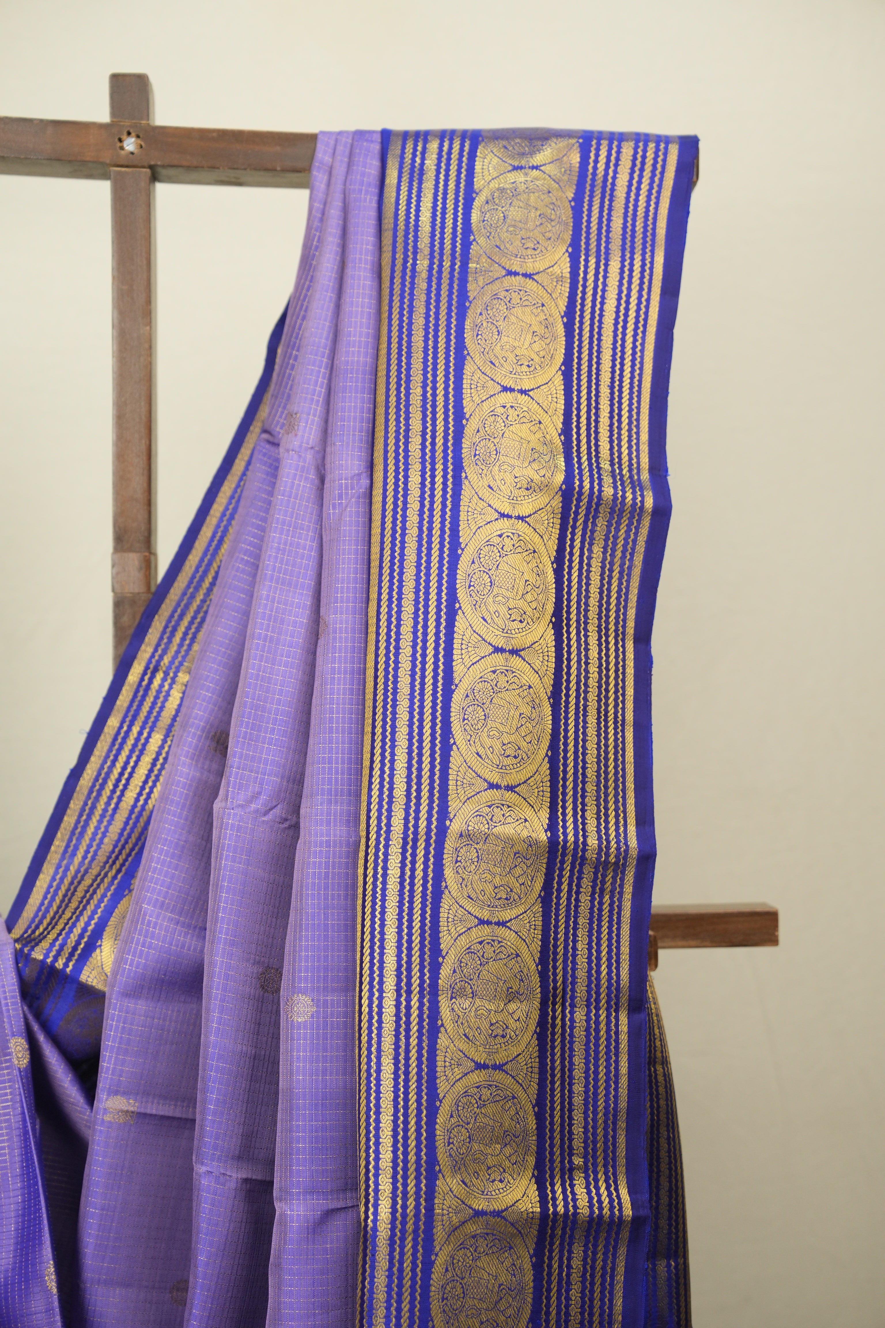 Lavender Kanjivaram Silk Saree - SRLKSS1087