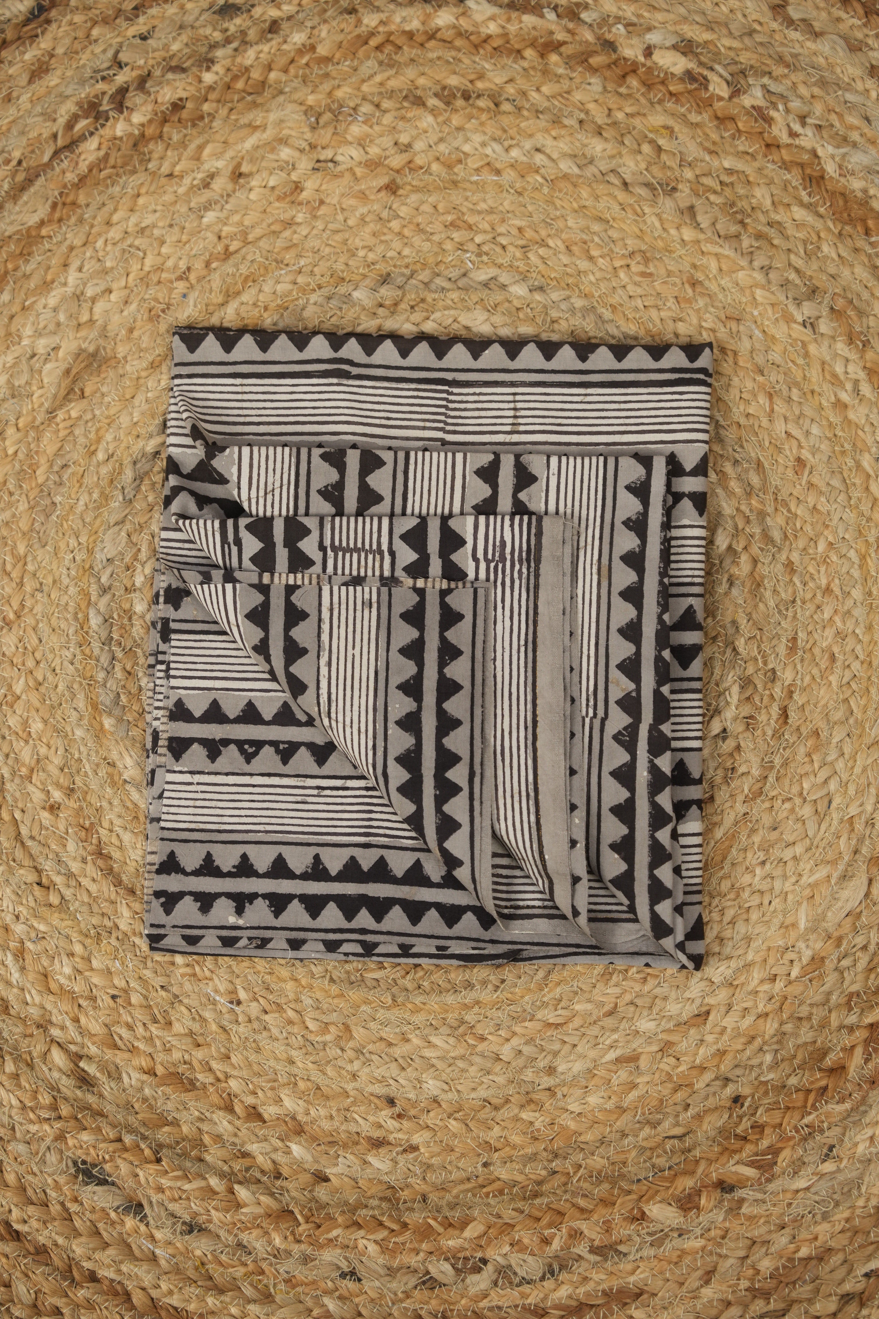 Hand Block Print Cotton Blouse Piece Set - SRCBPS23