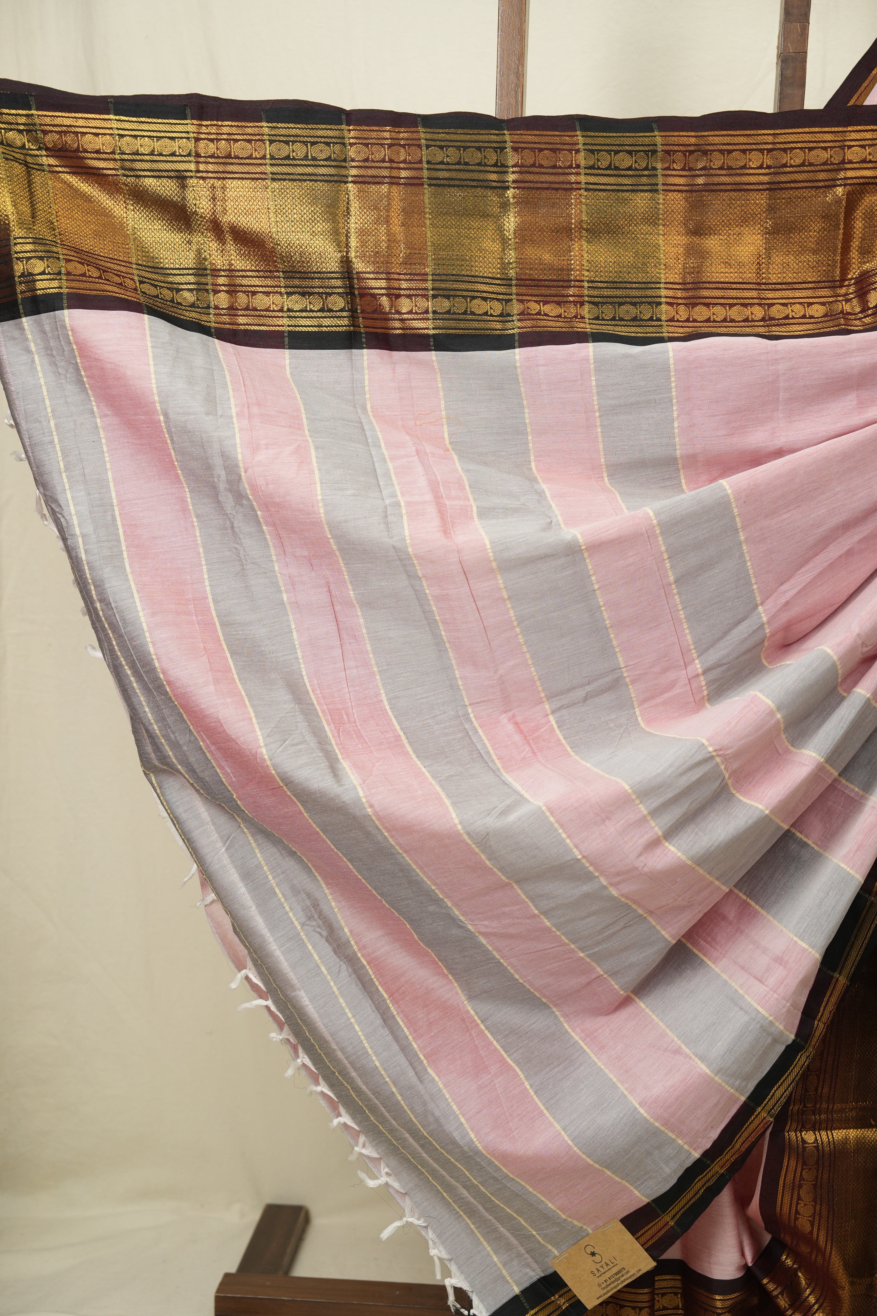 Mauve Narayan Peth Cotton Saree - SRMNPCS66