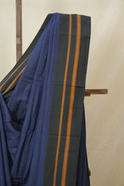 Royal Blue Cotton Ilkal Saree - SRRBCIS948