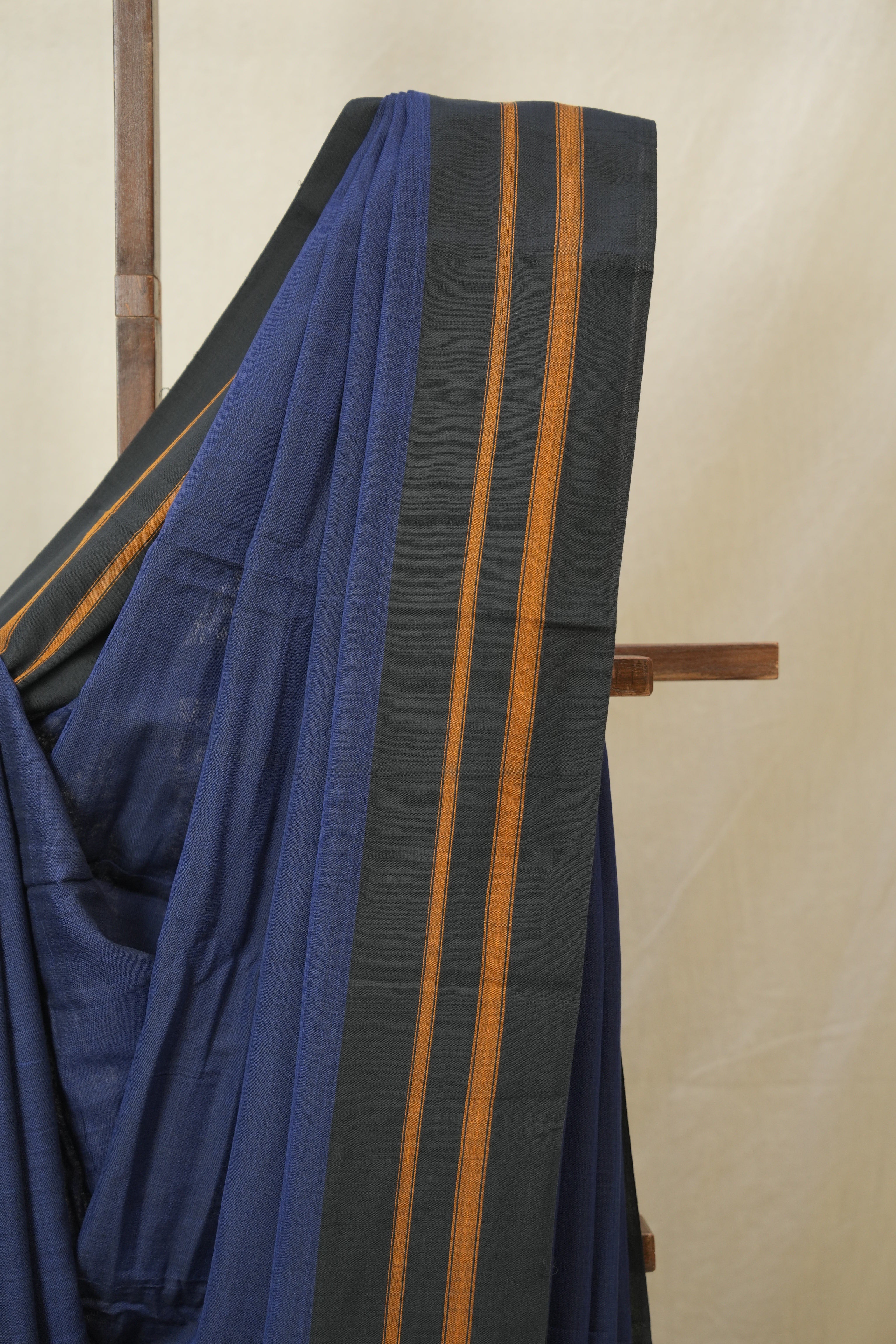 Royal Blue Cotton Ilkal Saree - SRRBCIS948