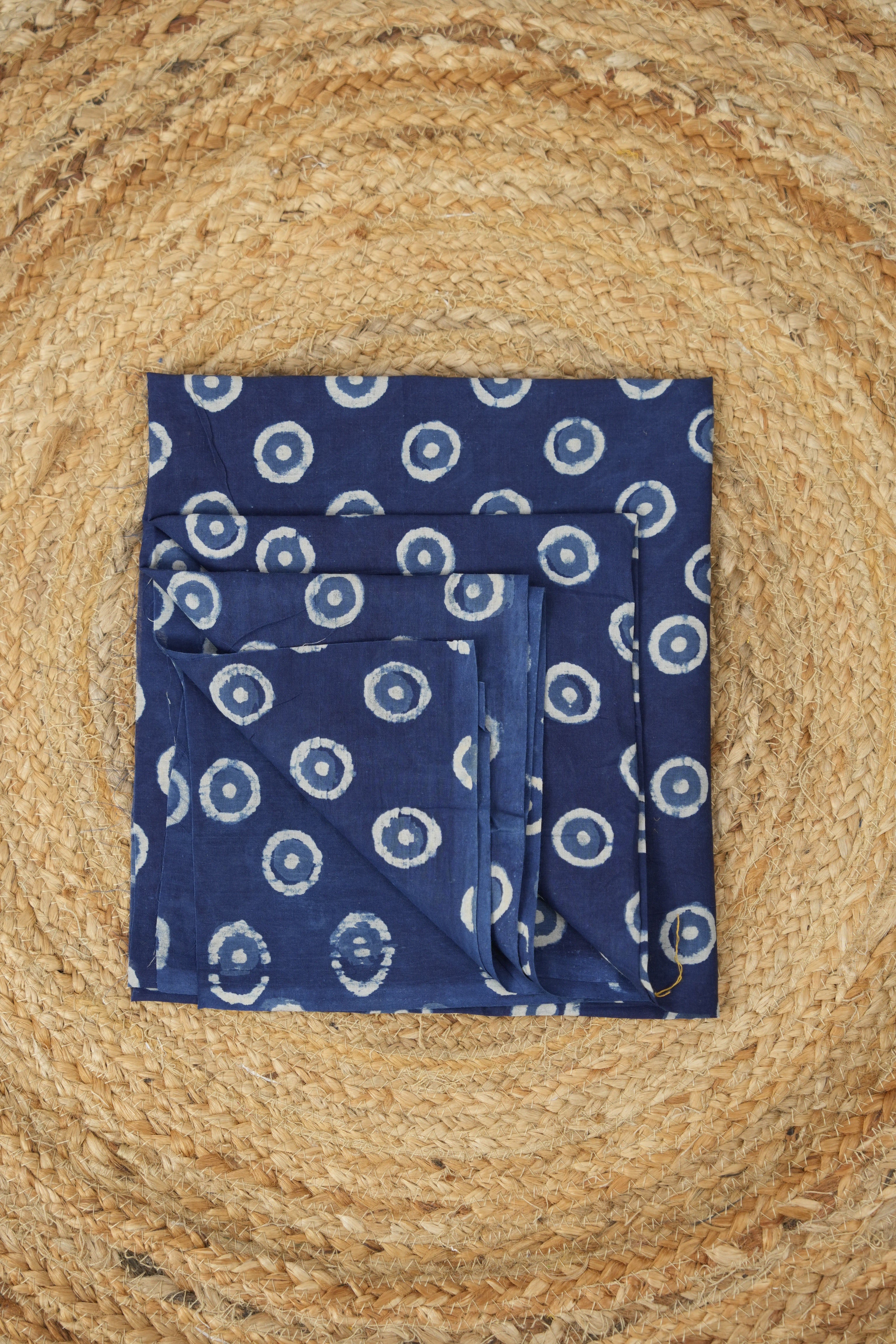 Hand Block Print Cotton Blouse Piece Set - SRCBPS17