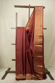 Maroon Kanjivaram Silk Saree - SRMKSS1090