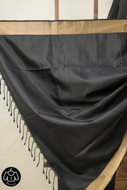 Black Soft Silk Saree - SRBSSS402