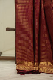 Maroon Kanjivaram Silk Saree - SRMKSS1090
