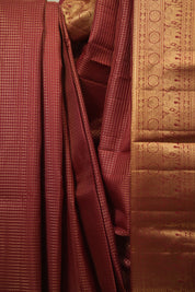 Maroon Kanjivaram Silk Saree - SRMKSS1090