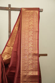 Maroon Kanjivaram Silk Saree - SRMKSS1090