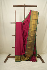 Pink Narayan Peth Cotton Saree - SRPNPCS67