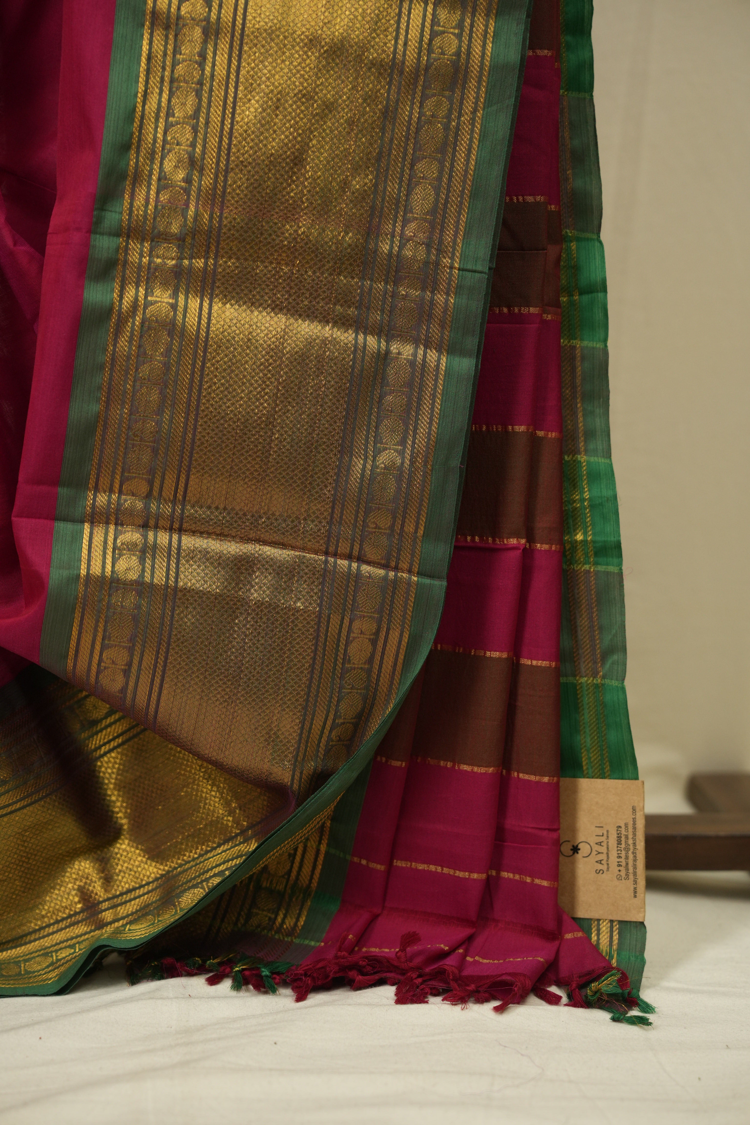 Pink Narayan Peth Cotton Saree - SRPNPCS67