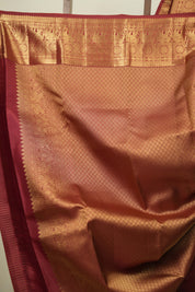 Maroon Kanjivaram Silk Saree - SRMKSS1090