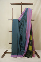 Blue Cotton Ilkal Saree - SRBCIS950