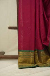 Pink Narayan Peth Cotton Saree - SRPNPCS67