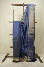 Peacock Blue Kanjivaram Silk Saree - SRPBKSS1091