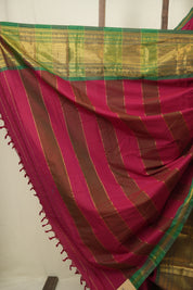 Pink Narayan Peth Cotton Saree - SRPNPCS67