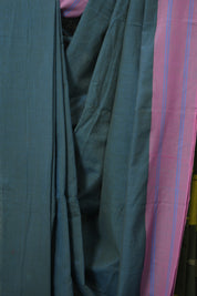 Blue Cotton Ilkal Saree - SRBCIS950