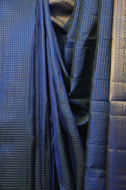 Peacock Blue Kanjivaram Silk Saree - SRPBKSS1091