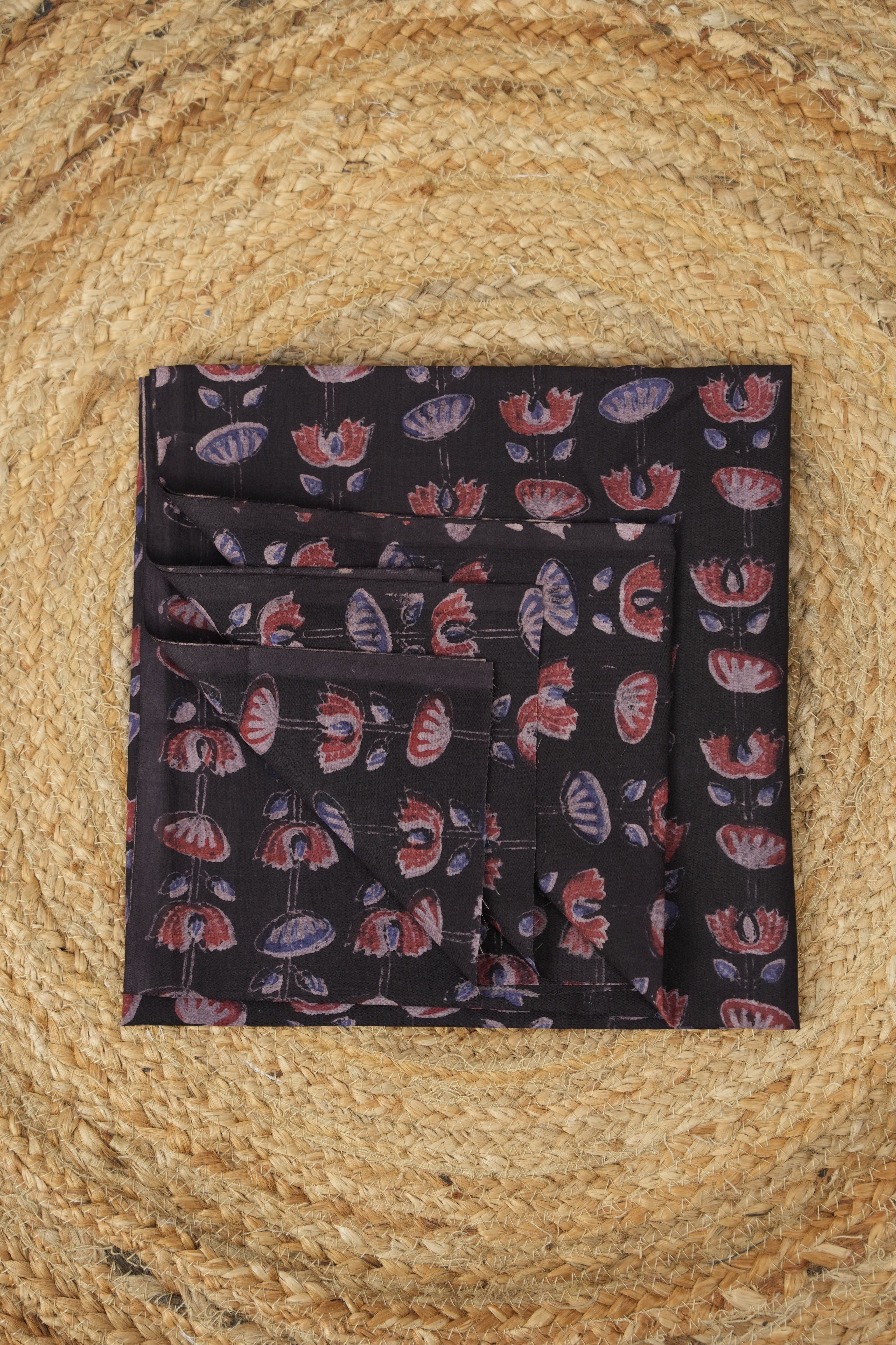 Hand Block Print Cotton Blouse Piece Set - SRCBPS18