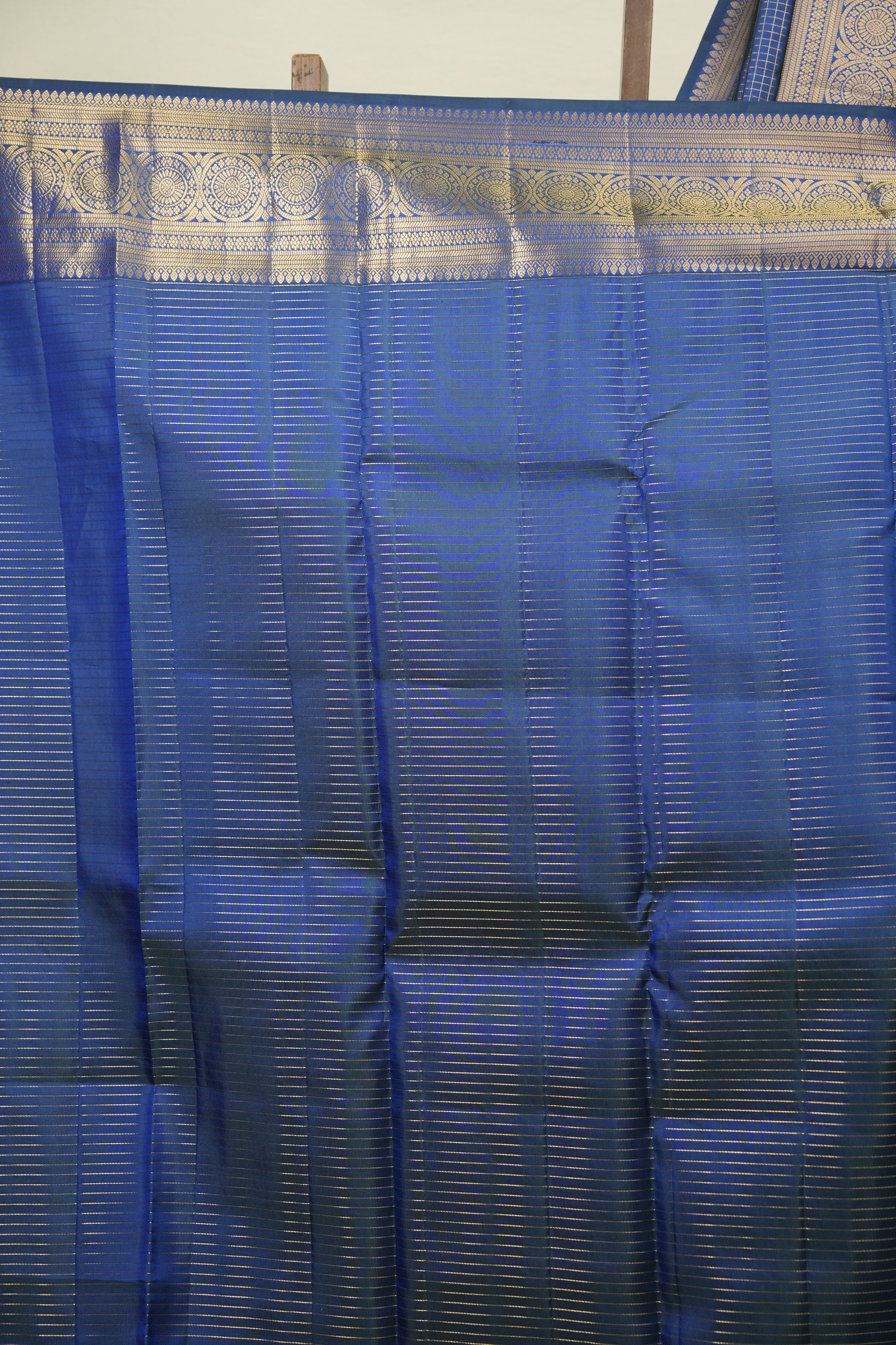 Peacock Blue Kanjivaram Silk Saree - SRPBKSS1091