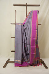 Dusty Lavender Kanjeevaram Silk Saree (DEFECT) - SRDLKSS65-PI