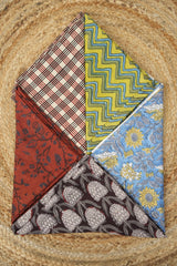 Hand Block Print Cotton Blouse Piece Set - SRCBPS21