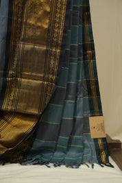 Grey Narayan Peth Cotton Saree - SRGNPCS63