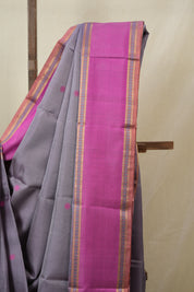 Dusty Lavender Kanjeevaram Silk Saree (DEFECT) - SRDLKSS65-PI