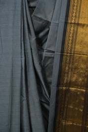 Grey Narayan Peth Cotton Saree - SRGNPCS63