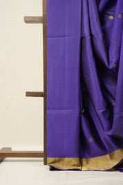 Ink Blue Soft Silk Saree - SRIBSSS407