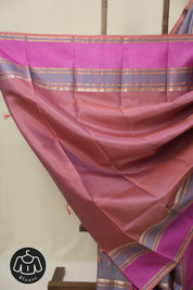 Dusty Lavender Kanjeevaram Silk Saree (DEFECT) - SRDLKSS65-PI