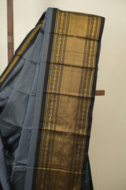 Grey Narayan Peth Cotton Saree - SRGNPCS63