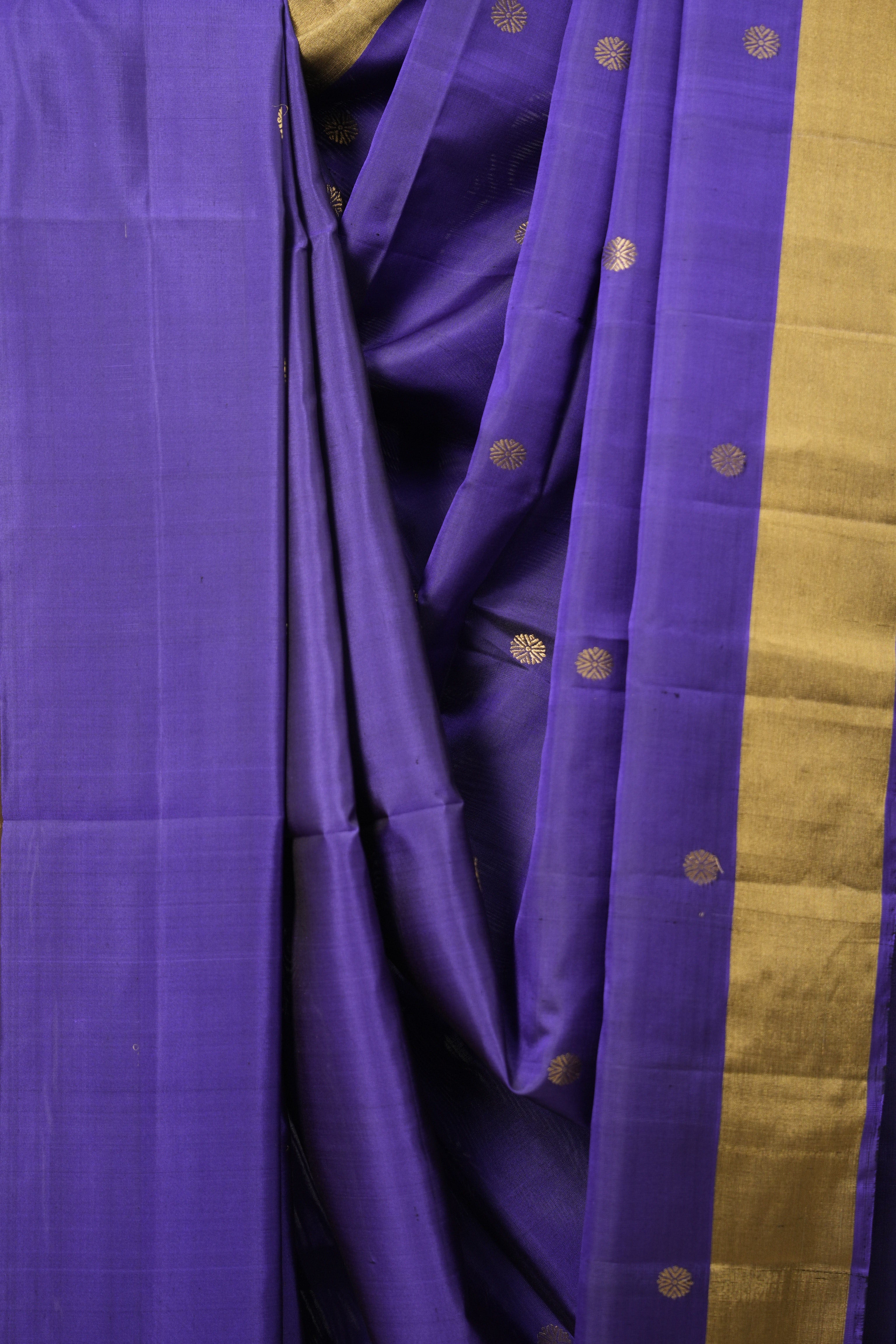 Ink Blue Soft Silk Saree - SRIBSSS407