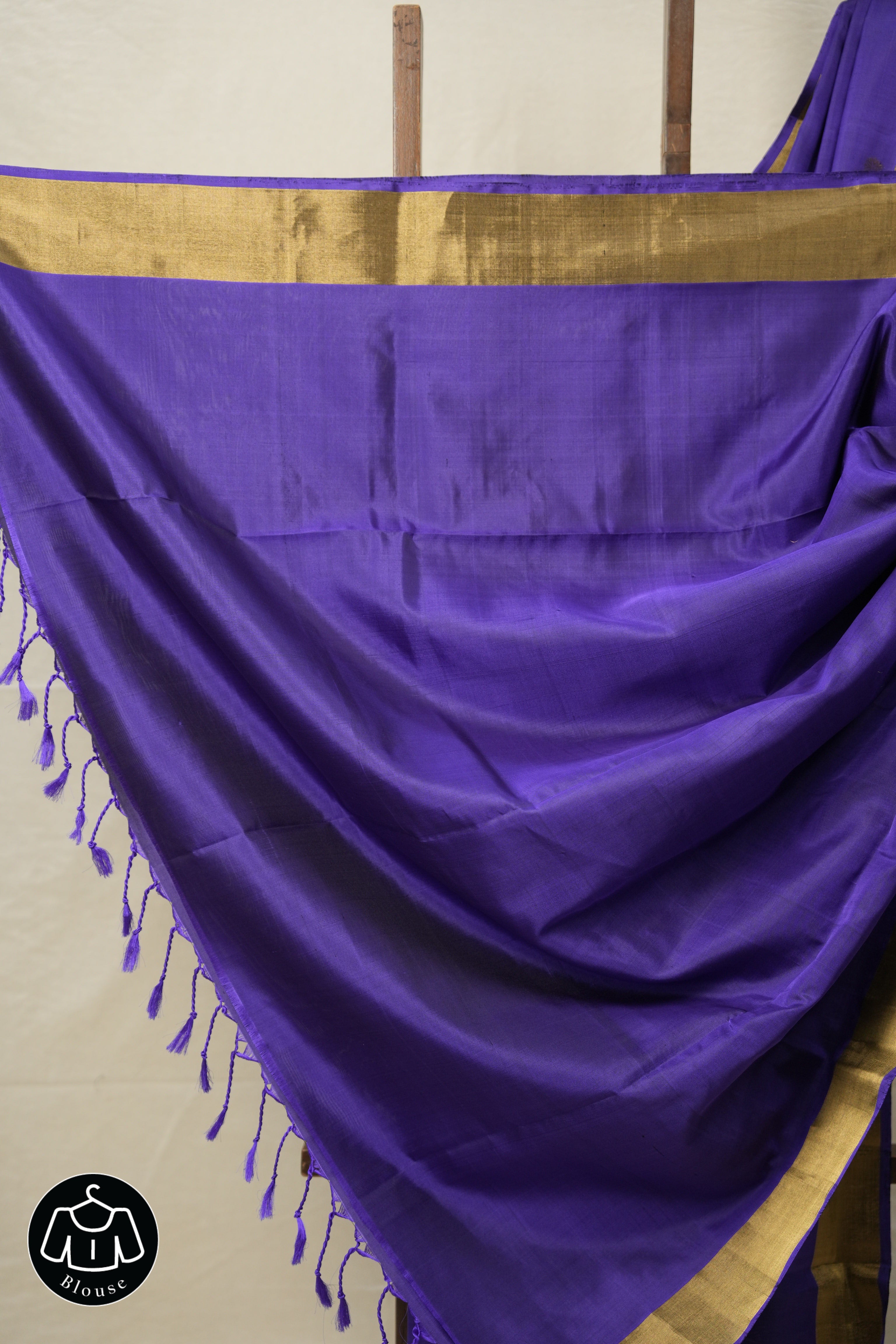 Ink Blue Soft Silk Saree - SRIBSSS407