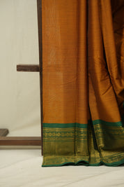 Orange Narayan Peth Cotton Saree - SRONPCS62