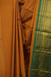 Orange Narayan Peth Cotton Saree - SRONPCS62