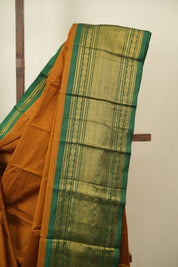 Orange Narayan Peth Cotton Saree - SRONPCS62