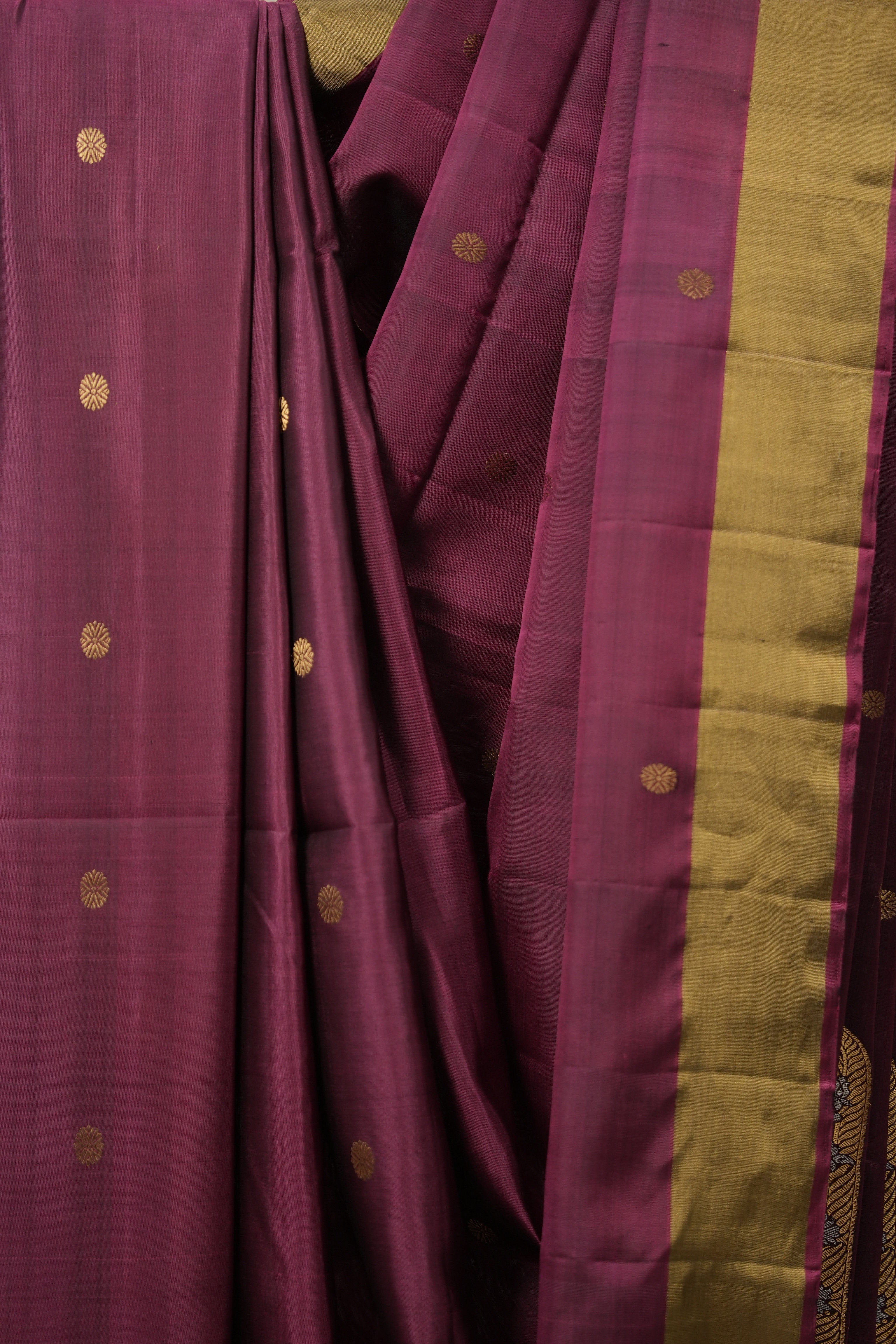Magenta Soft Silk Saree - SRMSSS410