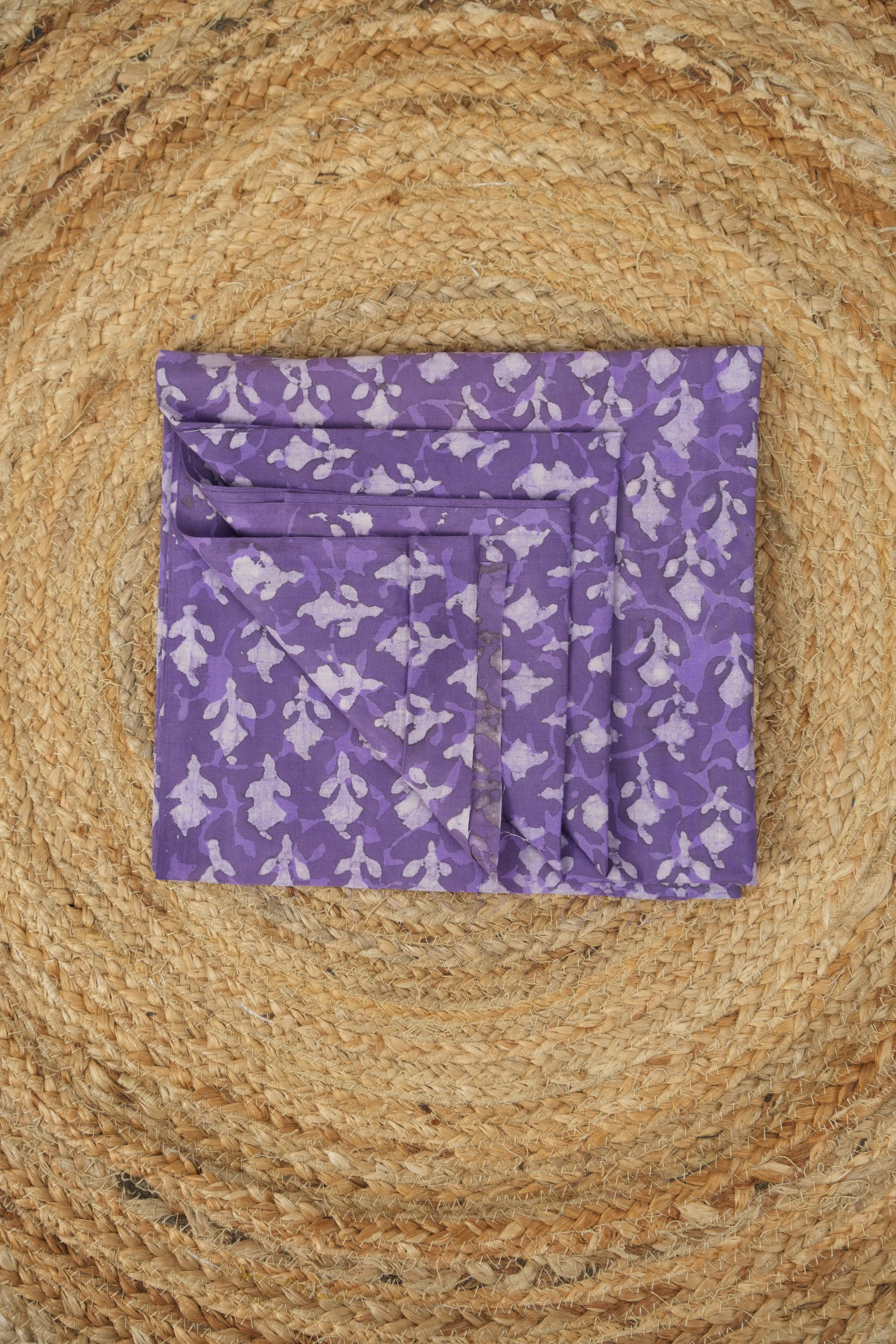 Hand Block Print Cotton Blouse Piece Set - SRCBPS27