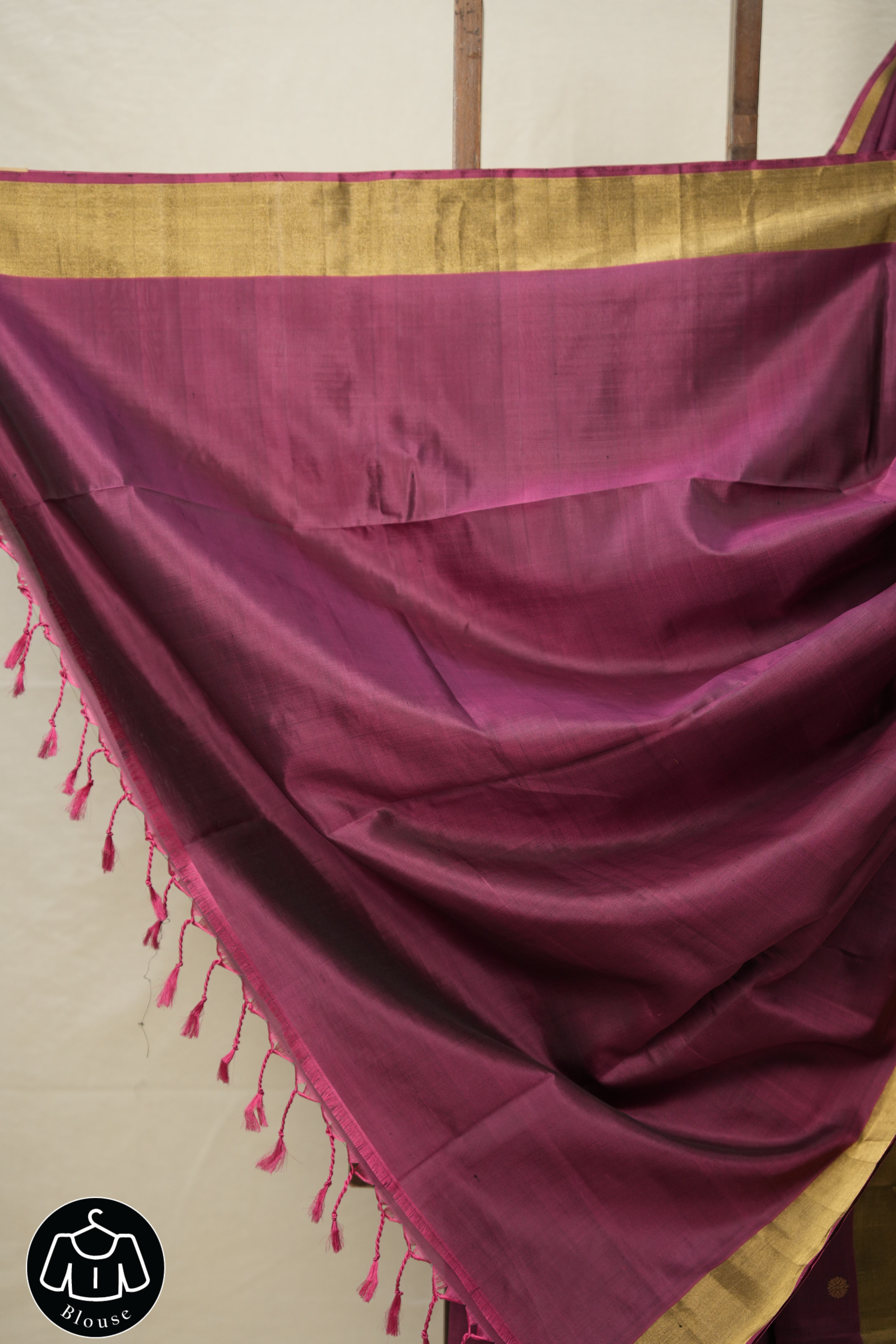 Magenta Soft Silk Saree - SRMSSS410
