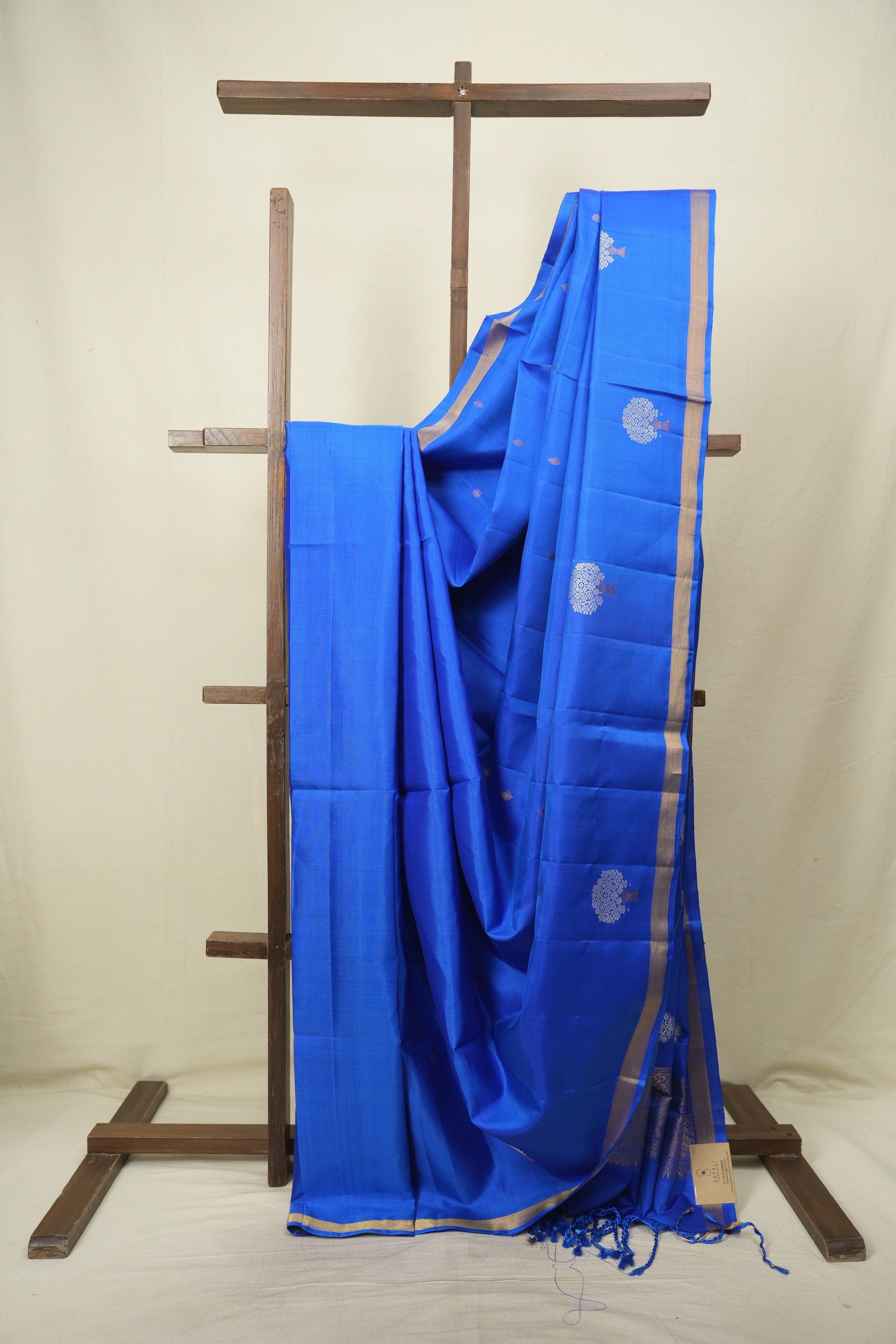 Blue Soft Silk Saree - SRBSSS495