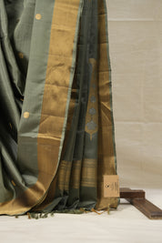 Sage Green Soft Silk Saree - SRSGSSS409