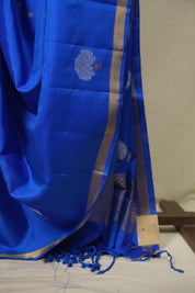 Blue Soft Silk Saree - SRBSSS495