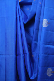 Blue Soft Silk Saree - SRBSSS495