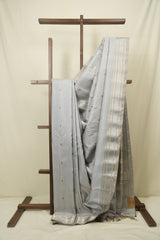 Grey Gadwal Silk Saree - SRGGSS654