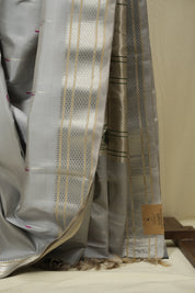 Grey Gadwal Silk Saree - SRGGSS654