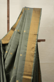 Sage Green Soft Silk Saree - SRSGSSS409